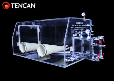 Transparentes Acryl-10mm Isolierungs-Handschuhschachtel-Laborantistaub kein Vakuum