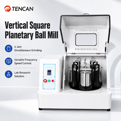 4L Vertical Planetary Ball Mill for 0.1μm Fine Grinding with Four-Position Efficiency