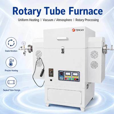 TENCAN TC-12NRT Hochtemperatur 1200C Labor Vakuum Tubular Ofen MOSI2 Heizungselement hochreines Quarz/Aluminium Material