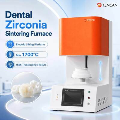 TENCAN TC-BDF-1L 1700C Zahnlabor Zirkonia Porzellan Sinterofen 1C Genauigkeit MoSi2 Heizungselemente für den Zahn