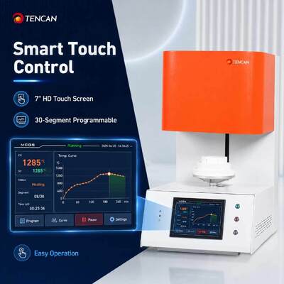 TENCAN TC-BDF-1L 1700C Zahnlabor Zirkonia Porzellan Sinterofen 1C Genauigkeit MoSi2 Heizungselemente für den Zahn