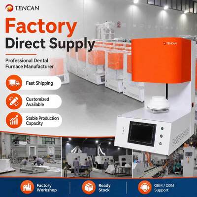 TENCAN TC-BDF-1L 1700C Zahnlabor Zirkonia Porzellan Sinterofen 1C Genauigkeit MoSi2 Heizungselemente für den Zahn