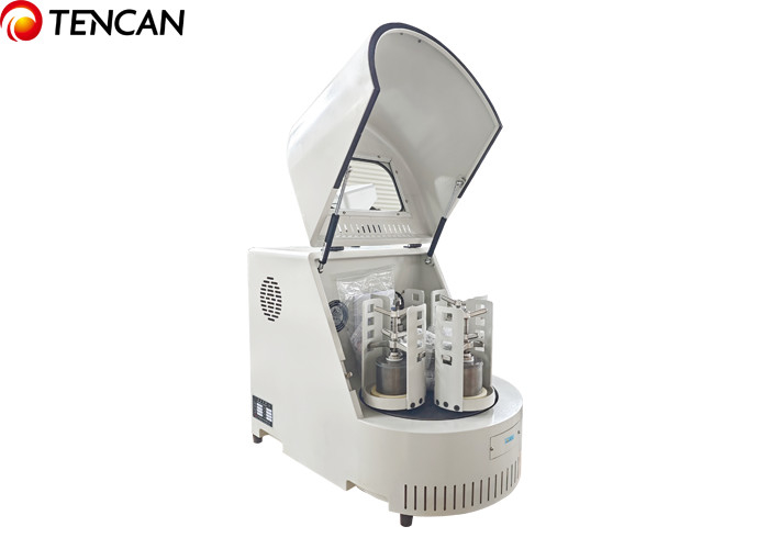 Laboratorium Planetarische Kugelmühle Hersteller Schleifmaschine aus Edelstahl 220V 50Hz 0,75KW Agatglas 90kg Gewicht