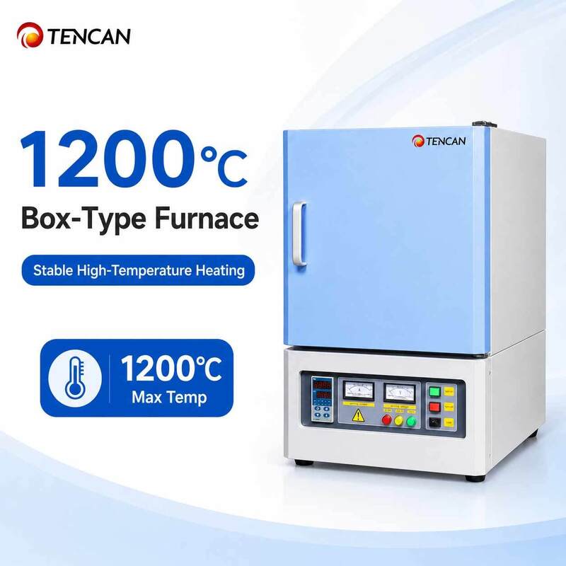 1200°C Muffelfernen mit 50-Segment-PID-Steuerung und polykristalliner Mullitfaserbeschichtung für Hochtemperaturanwendungen